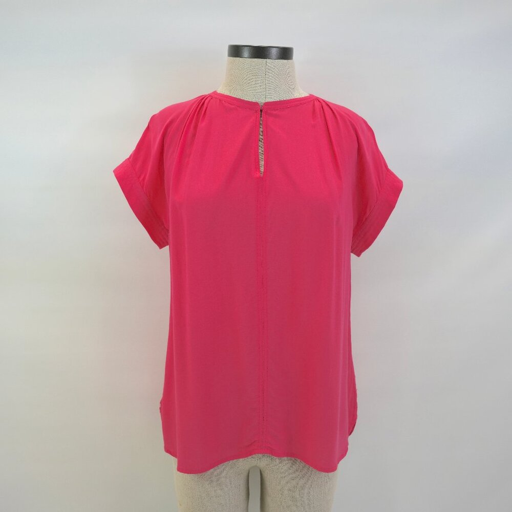 JCP Tunic Blouse Pink Women's Petite Medium